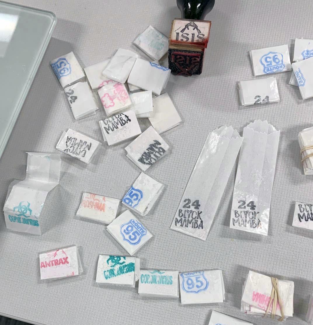 Coronavirusstamped heroin/fentanyl glassines seized in the Bronx Six